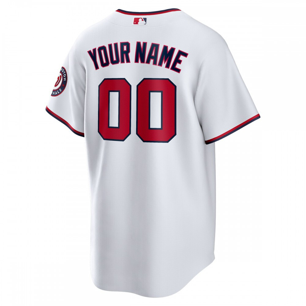 Washington Nationals Replica Custom Jersey - White-Pro Kit Vault | Brand New 26/27 Sports Jerseys